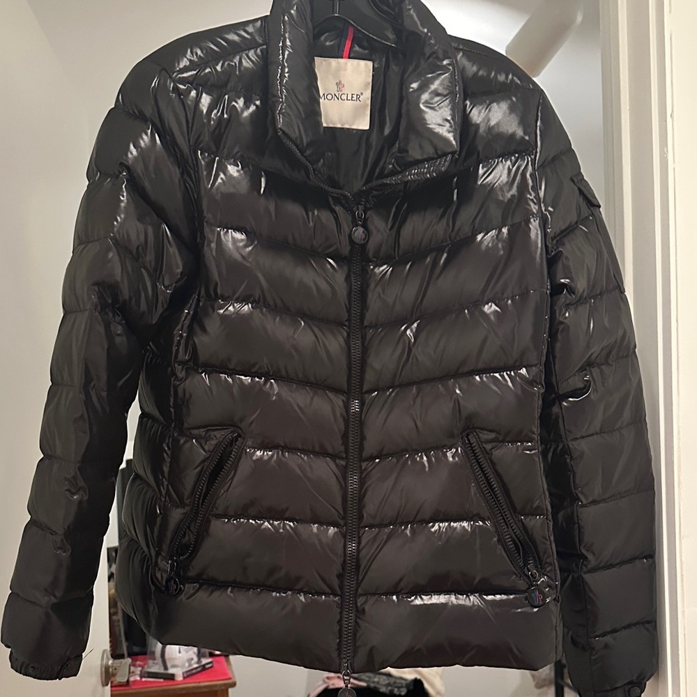 Moncler Shiny Black Down Jacket